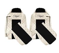 F-CORE Coprisedili camion compatibile per IVECO STRALIS HI-WAY 01.13-12.16 STRALIS XP 01.16-12.19 CHAMPAGNE