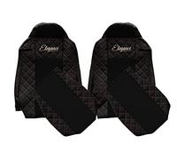 F-CORE Coprisedili camion compatibile per IVECO STRALIS HI-WAY 01.13-12.16 STRALIS XP 01.16-12.19 NERO/ROSSO