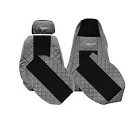 F-CORE Coprisedili camion compatibile per SCANIA R P G 01.05-12.16 R NEXTGEN 01.17- Conducente integrati Passeggero regolabile GRIGIO