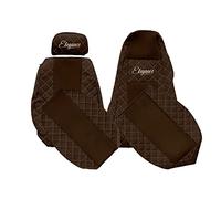 F-CORE Coprisedili camion compatibile per SCANIA R P G 01.05-12.16 R NEXTGEN 01.17- Conducente integrati Passeggero regolabile MARRONE