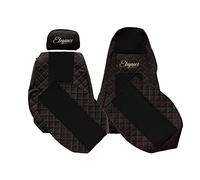 F-CORE Coprisedili camion compatibile per SCANIA R P G 01.05-12.16 R NEXTGEN 01.17- Conducente integrati Passeggero regolabile NERO/ROSSO