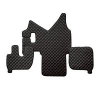 F-CORE Tappetini copricofani camion compatibile per IVECO STRALIS 01.02-12.12 MANUAL ACTIVE SPACE NERO/ROSSO