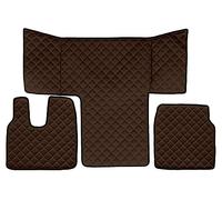 F-CORE Tappetini copricofani camion compatibile per MAN TGS TGM TGL 01.13-12.19 L CAB LX CAB MARRONE