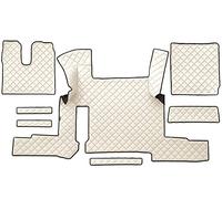 F-CORE Tappetini copricofani camion compatibile per MAN TGX 01.18-03.20 AUTOMAT 2 Cassetti CHAMPAGNE