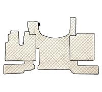 F-CORE Tappetini copricofani camion compatibile per MAN TGX 03.21- Con freno a pavimento CHAMPAGNE
