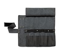 F.DICK 8106801-01 - Borsa arrotolabile in pelle, 47 x 45 cm, colore: Nero