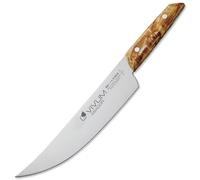 F.DICK BBQ Knife ASADOR VIVUM (Chef's Knife with 22 cm Blade, with Birch Wood Handle, 58 HRC, Curved Blade, Kitchen Knife) 83626222H