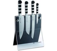 F.DICK Ceppo "4 knives" 5 pezzi 1905 (coltello per cuoco, coltello Santoku, coltello per pane, spelucchino) 8197200