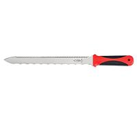 F. Dick Insulating Knife Double-Edged (Blade Length 28 cm, Serrated Edge + Saw Ground, Knife for Compact/inflexible Insulation Materials, Ergonomic Handle) 60390285