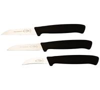 F. DICK ProDynamic 85700042 - Set di 3 coltelli da cucina con/senza affilatura ondulata, 1 pelapatate
