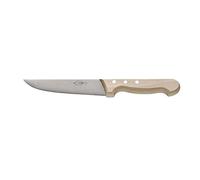 F.DICK Rubber Knife (Blade: 15cm, Straight Back, Wooden Handle, Carbon Steel) 60348150
