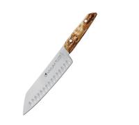 F.DICK Santoku Vivum 83642182KH Kitchen Knife with 18 cm Blade and Birch Wood Handle 58 HRC Slim Blade Kitchen Knife