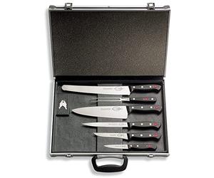 F. DICK Serie Superior con Valigia (Magnetico, in ucina/Coltello per Filettatura + forchetta da Carne, per cuochi Professionisti e hobbisti, Trasporto Sicuro) 81 169 000, Nero, Medium