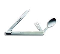 F. DICK-Set degustazione (Set di posate 3 pezzi, cucchiaio/coltello/forchetta, ripiegabile, per la pesca, per cuochi professionisti, manico in plastica)