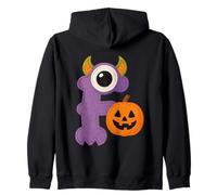 F è per Halloween Fun Felpa con Cappuccio