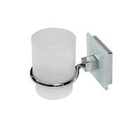 F.E.S.A. 6544 Portabicchieri da parete bagno e spazzole, vetro, multicolore, taglia unica