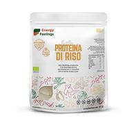 F Energy Feelings Proteine di Riso al Gusto di Vaniglia in Polvere BIO 1 Kg | 80% Proteine Vegetali | Proteine Vegane Massa Muscolare e Dimagrire | Senza Zuccheri Aggiunti, Lattosio né Glutine