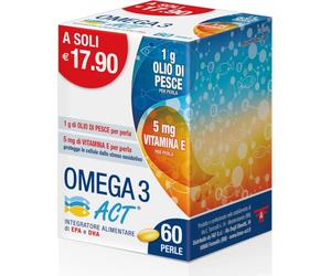 F&F Omega 3 Act 60 Perle - Integratore Per Il Benessere Cardiovascolare