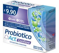 Probiotico Act Gonfiore, Integratore Alimentare con 3 Miliardi di Probiotici per la Regolare Motilità Gastrointestinale, Senza Glutine e Lattosio - 1 Confezione da 10 Bustine