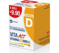 F&F Vita Act Vitamina D 2000 U.I 60 Compresse - Integratore Di Vitamina D