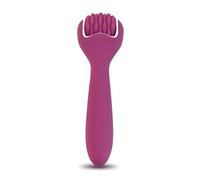 F Fascia Needling institute Rullo massaggiante in silicone per testa, collo, mascella, orecchio e seno, ricaricabile, portatile, con comoda impugnatura (viola)