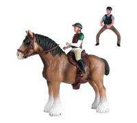 F Fityle 1 Pezzo Cavallo Figurina Animale Modello Giocattolo PVC Realistico Ornamento Desktop Educativo per Bambini Collezionisti Regalo Decorazione Casa, Stile b