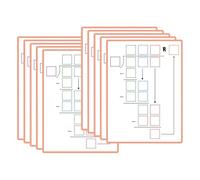 F Fityle 10 lavagne bianche cancellabili a secco, riutilizzabili, fogli scrivibili e cancellabili, strumenti educativi per bambini in