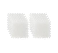 F Fityle 10 pezzi tappeti quadrati puzzle tappetino quadrato piastrelle pavimento tappetino da gioco peluche tappetino ad incastro per del bambino, Beige