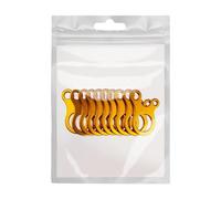 F Fityle 10 Pezzi tenditori per Corde da Tenda, tenditori per Corde da Trekking, Fibbie per Antivento, regolatori per di Servizio, Tenda da Picnic, Barbecue, Oro