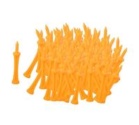 F Fityle 100 Pezzi di Golf, Supporto per Palline da Golf Riutilizzabile, Ideale per Allenamento, Campo Pratica, Golfisti Adulti e Giardino, Orangina