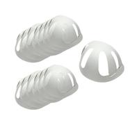 F Fityle 100 pezzi Inserti modellanti per del berretto da baseball Supporto per fodera del cappello Flessibile Riutilizzabile Portatile Universale, Bianco