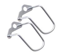 F Fityle 2 Pezzi di Protezione per Deragliatore Posteriore, Accessori per Supporto Deragliatore Posteriore per Bici Pieghevole, Argento