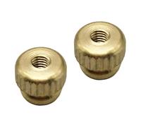 F Fityle 2 pezzi di viti a testa zigrinata per strumenti in ottone francese, viti di serraggio per la riduzione del rumore in rame per programmi musicali