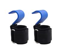 F Fityle 2 Pezzi Ganci per Sollevamento Pesi Cinghie di Sollevamento per Palestra pratici Guanti per stacco Supporto per Polso avvolge per Tirare su, Blu