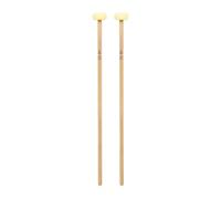 F Fityle 2 pezzi Glockenspiel Mallet Glockenspiel Sticks Testa in metallo Multiuso Bacchette per vibrafono Xilofono Mallet per suonatori di campane, Giallo