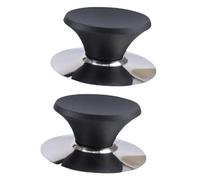 F Fityle 2 Pezzi Pomelli per coperchi di pentole Resistenti al Calore Universali Maniglie di Supporto Portatili Accessorio Facile Installazione Pomello di, Style B