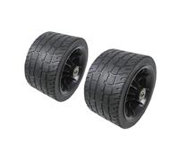 F Fityle 2 Pezzi Ruote di Ricambio per Carrello Pneumatici da Spiaggia Antiscivolo Accessori per Tosaerba da Giardino Esterno Mano Ruote Pieghevoli, 7in Tank 0.8cm