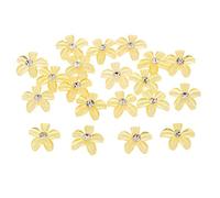 F Fityle 20x Bottoni in Resina Risultati Appliques Flatbak Fornitura Artigianale Fare Progetti e Artigianato, Giallo, 9 millimetri
