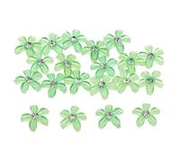 F Fityle 20x Bottoni in Resina Risultati Appliques Flatbak Fornitura Artigianale Fare Progetti e Artigianato, verde, 9 millimetri