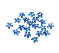 F Fityle 20x Bottoni in Resina Risultati Appliques Flatbak Fornitura Artigianale Fare Progetti e Artigianato, Blu reale, 9 millimetri