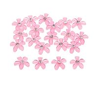 F Fityle 20x Bottoni in Resina Risultati Appliques Flatbak Fornitura Artigianale Fare Progetti e Artigianato, Rosa, 9 millimetri