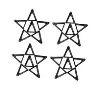 F Fityle 24 Pezzi di Piedini di drenaggio triangolari per Piante, Accessori per Giardinaggio, Giardino Domestico, per Interni ed Esterni, elevatore per vasi di, Nero 9.2x7.1x2.7cm