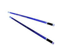 F Fityle 2x Bacchette luminose per batteria, mazza per batteria, accessori per percussioni leggeri, portatili, antiscivolo, per bambini, Blu