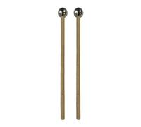 F Fityle 2x Glockenspiel Mallet Bacchette per vibrafono Bastoncini per glockenspiel professionali Marimba Mallets per suonatori Glockenspiel Bell Yoga, testa corta e rotonda