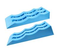 F Fityle 2x Rampe di livellamento per auto 61x21,3x12 cm Facile da installare 3 gradini Cunei per ruote auto Livellatore per camion SUV Veicolo