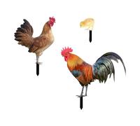 F Fityle 3 Pezzi di in Acrilico per, Ornamenti da Giardino, Tappi rustici Decorativi, Inserti per per Cortile, Prato, Fattoria,