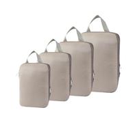 F Fityle 4 borse portaoggetti a compressione, borse da viaggio, portatili leggere per viaggiare con i vestiti, Beige