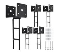 F Fityle 4 Pezzi di Ancoraggio per a Forma di U, Base per per Ponti, Staffa per Ponti per pergolati ad Alta Resistenza, staffe per pergolati per