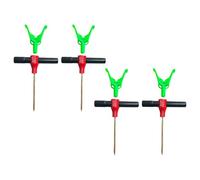 F Fityle 4 Pezzi di Ancoraggio per Riparo da Pesca sul Ghiaccio, picchetti per Tenda, robusti picchetti per Fissaggio Tenda portacanna Portatile 2 in 1 in