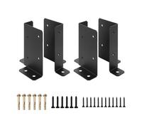 F Fityle 4x Staffe di supporto per base per palo regolabili supporto Accessori ad alta durezza Adatti a 2x4 4x4 6x6 per recinzione in legno